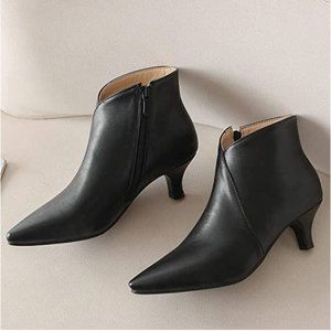 Brand new kitten heel ankle boots, size 10